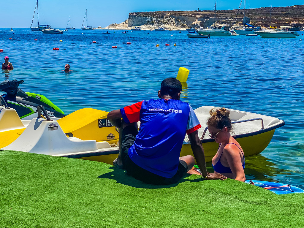 Kayak instructor Malta from Sensi Watersports